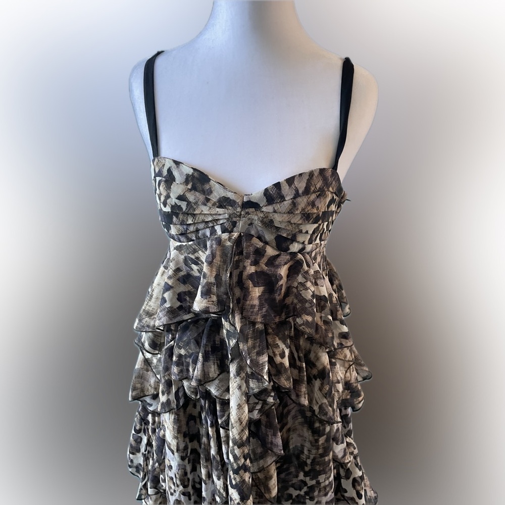 Animal Print Ruffle Dress